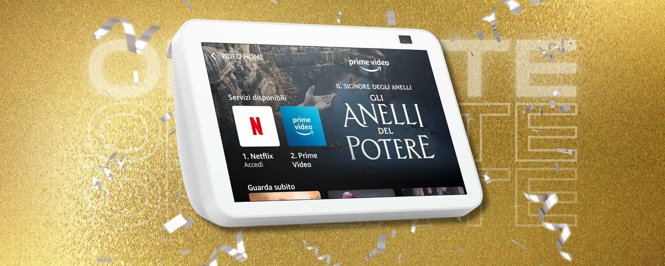 Echo Show 8: schermo intelligente e funzioni Alexa innovative (-31%) Echo Show 8: schermo intelligente e funzioni Alexa innovative (-31%)