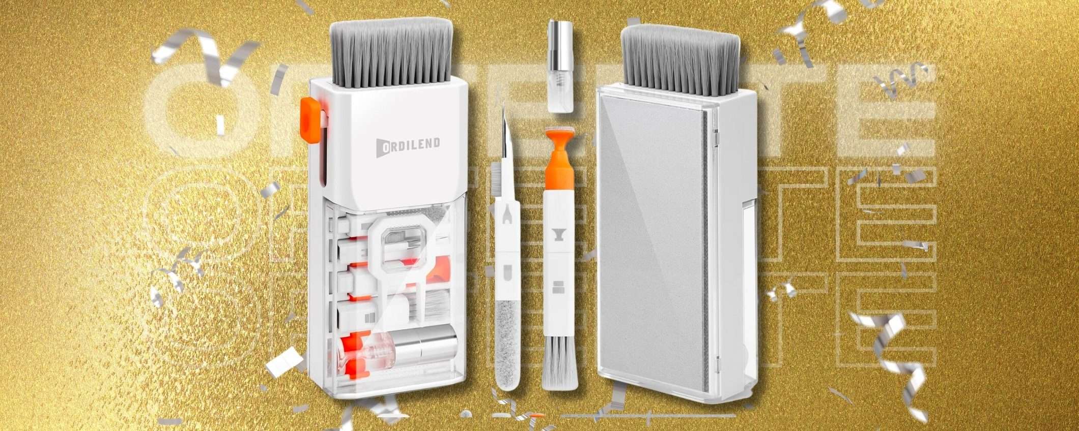 10in1 Kit Pulizia per tastiera, smartphone e auricolari: ultime ore a 11€ 10in1 Kit Pulizia per tastiera, smartphone e auricolari: ultime ore a 11€