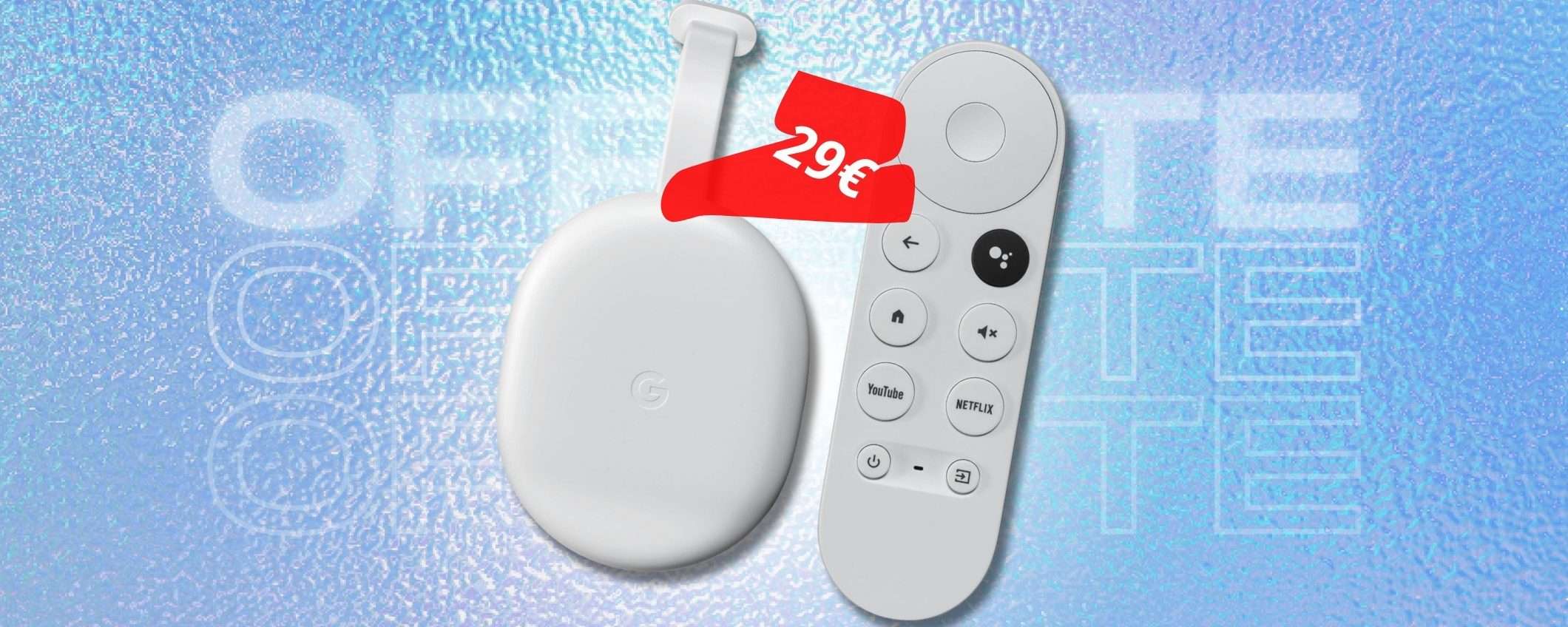 Smart TV con sistema Google: basta un Chromecast ed hai fatto (sconto) Smart TV con sistema Google: basta un Chromecast ed hai fatto (sconto)