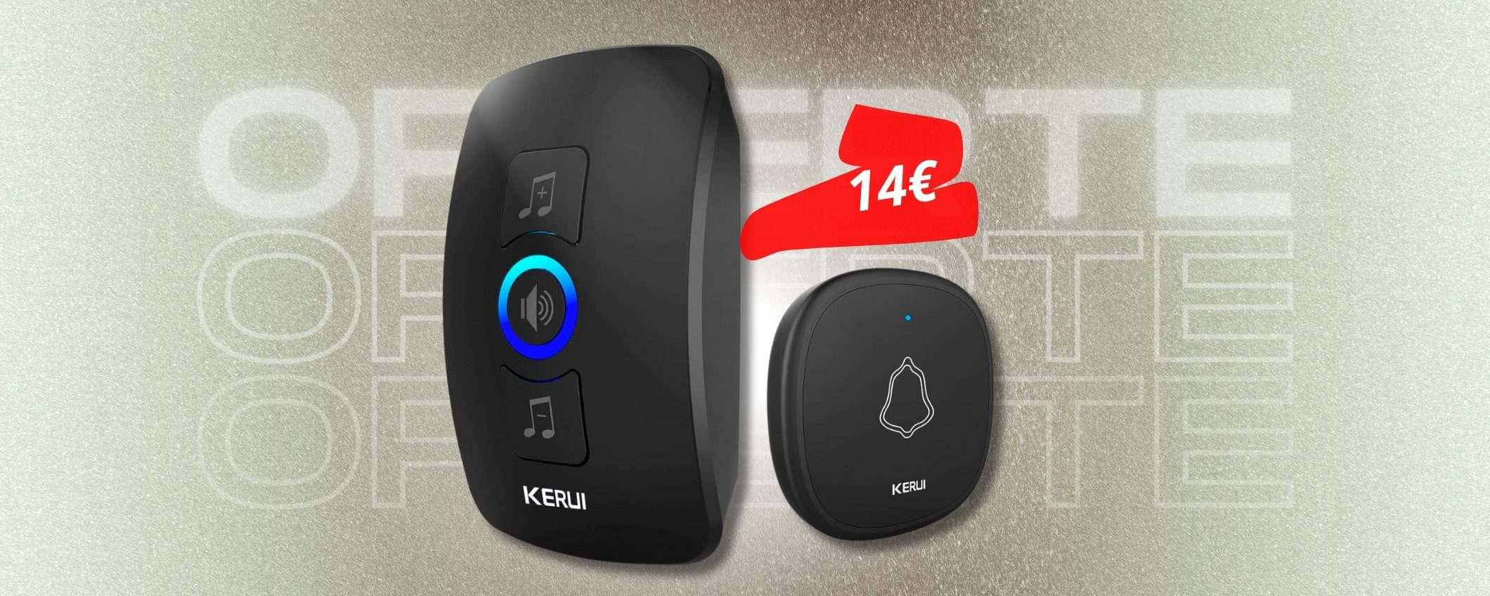 Campanello senza fili, 14€ per aggiustare il citofono e non solo Campanello senza fili, 14€ per aggiustare il citofono e non solo