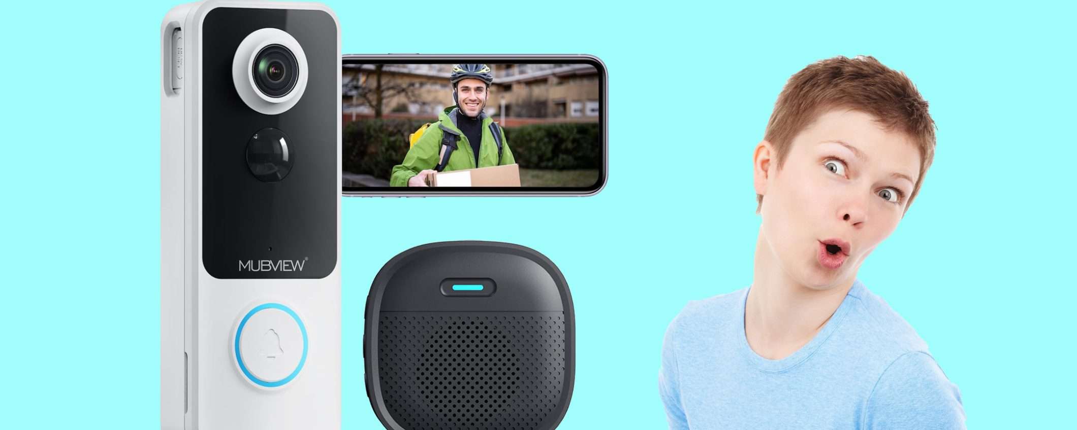 Videocitofono WiFi senza fili da esterno: doppio sconto imperdibile Videocitofono WiFi senza fili da esterno: doppio sconto imperdibile