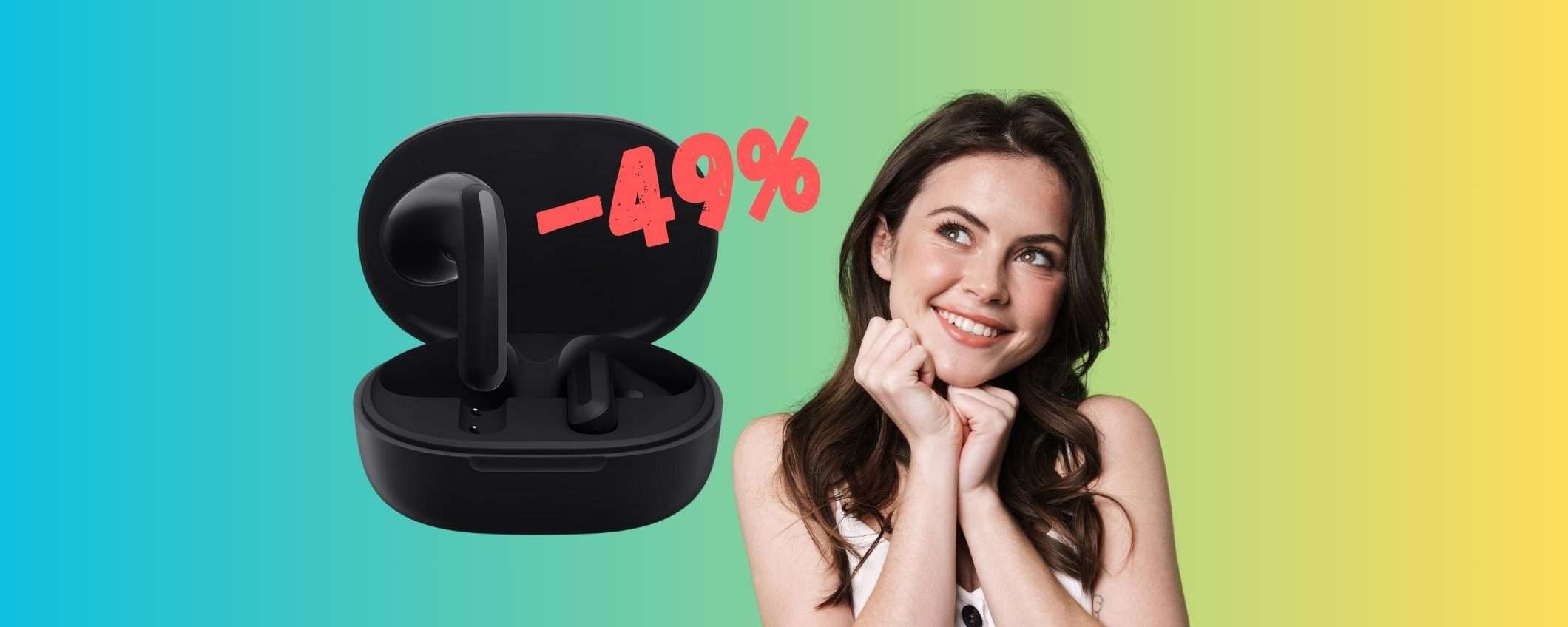 Xiaomi Redmi Buds 4 Lite a PREZZO BOMBA su Amazon (-49%) Xiaomi Redmi Buds 4 Lite a PREZZO BOMBA su Amazon (-49%)