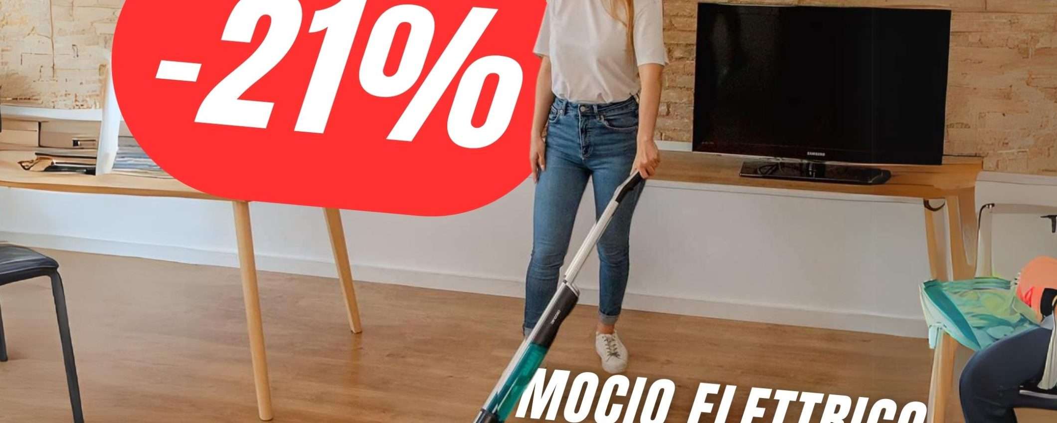 Con questo Mocio Elettrico le tue pulizie saranno velocissime!