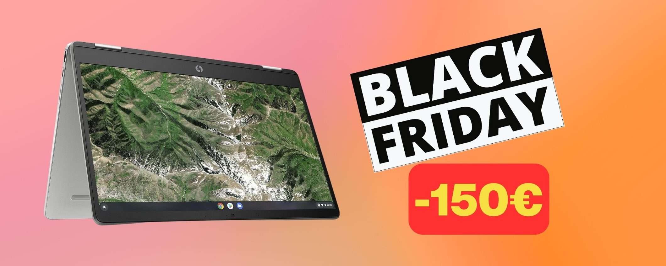 Chromebook HP convertibile in sconto Amazon per il Black Friday (-150€) Chromebook HP convertibile in sconto Amazon per il Black Friday (-150€)