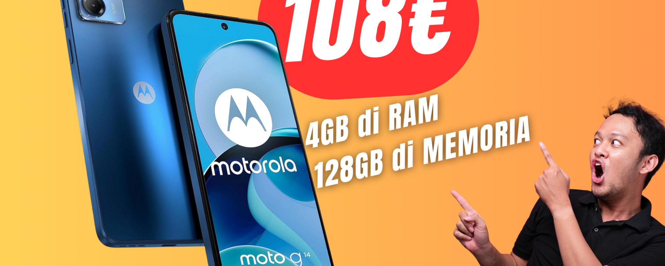 PREZZO BOMBA per il Motorola moto g14 a poco più di 100€! PREZZO BOMBA per il Motorola moto g14 a poco più di 100€!