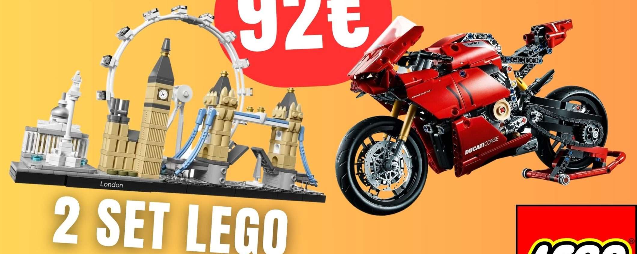 COMBO LEGO a un prezzo FOLLE: Ducati Panigale + Architecture Londra! COMBO LEGO a un prezzo FOLLE: Ducati Panigale + Architecture Londra!