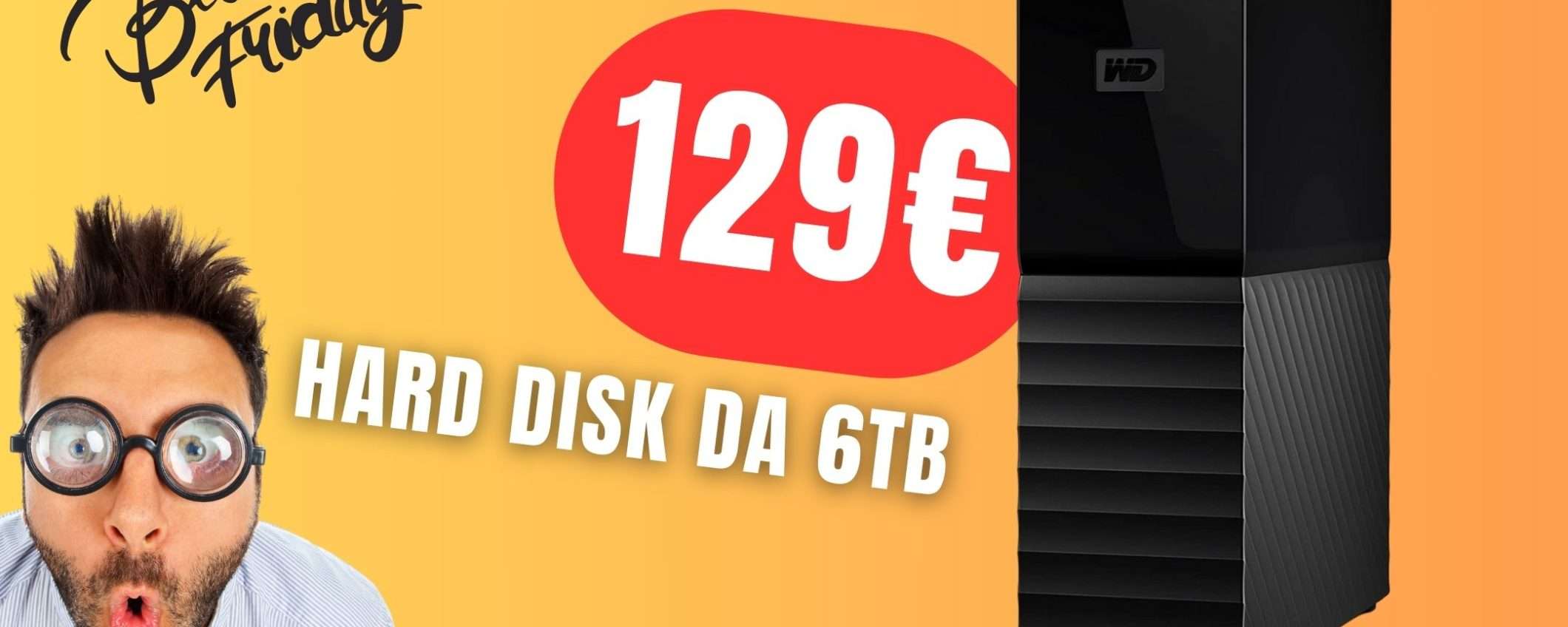 SCONTO FOLLE per questo Hard Disk da 6TB! Spazio di archiviazione infinito SCONTO FOLLE per questo Hard Disk da 6TB! Spazio di archiviazione infinito