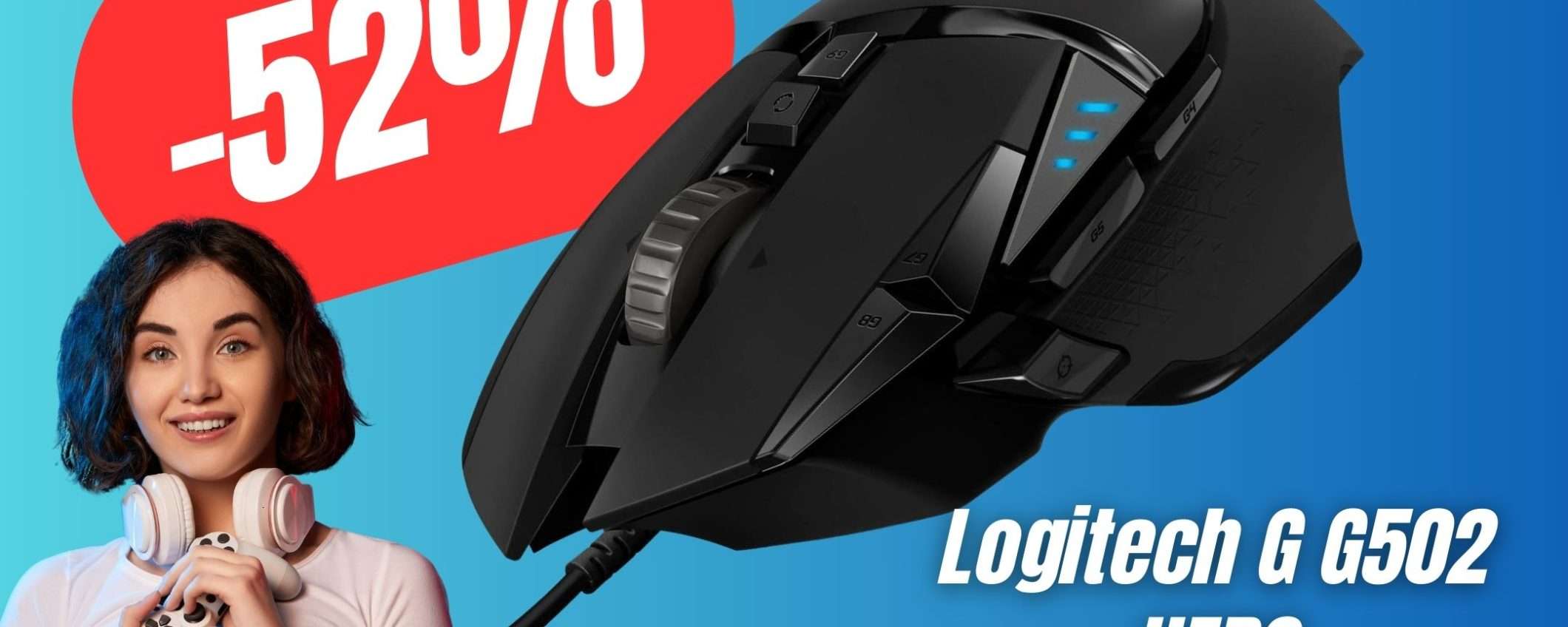 Uno dei migliori Mouse da Gaming CROLLA del -52% su Amazon! Uno dei migliori Mouse da Gaming CROLLA del -52% su Amazon!