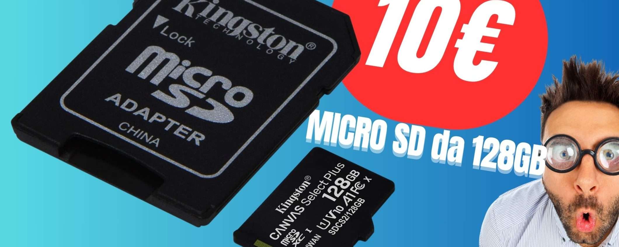 SCONTO FOLLE per questa MicroSD da 128GB a soli 10€! Approfittane subito SCONTO FOLLE per questa MicroSD da 128GB a soli 10€! Approfittane subito