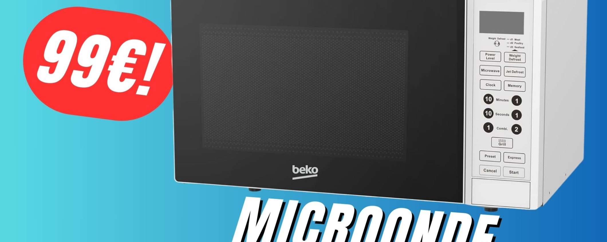 Lo è Un'occasione Da Non Perdere Il Forno Microonde Beko scontato del 29% su Amazon è un'OCCASIONE da