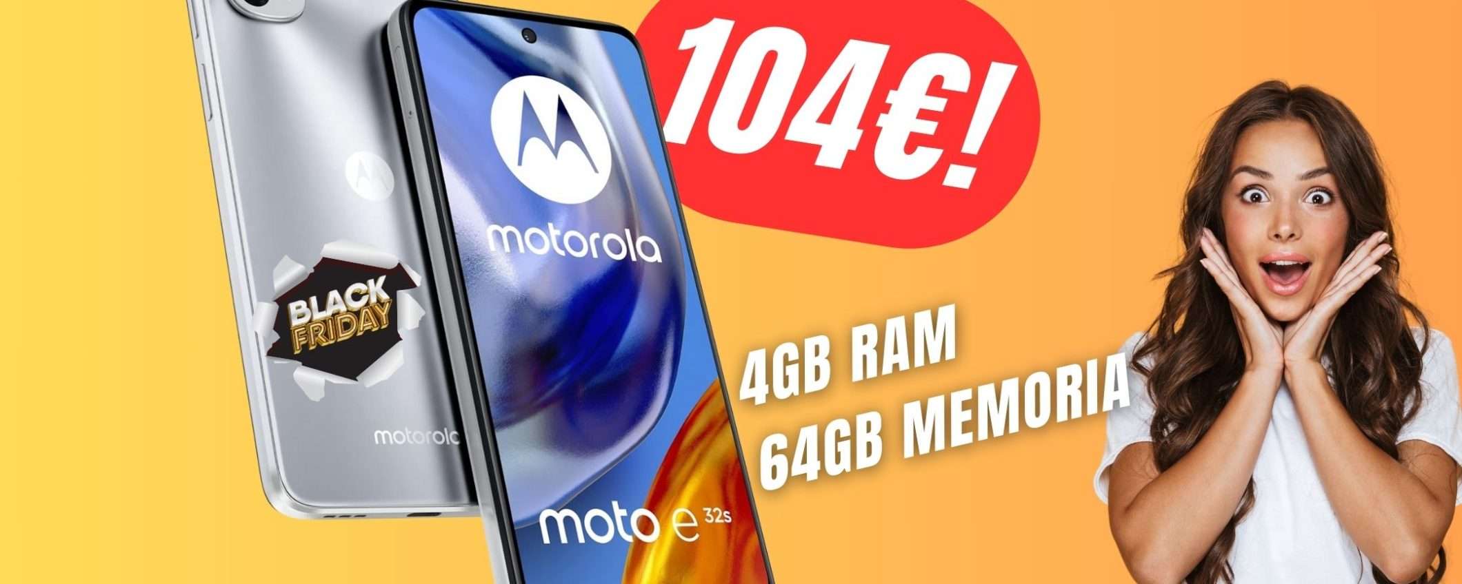 Questo Smartphone Motorola con 4/64 GB e schermo a 90Hz CROLLA a soli 104€ per il Black Friday Questo Smartphone Motorola con 4/64 GB e schermo a 90Hz CROLLA a soli 104€ per il Black Friday