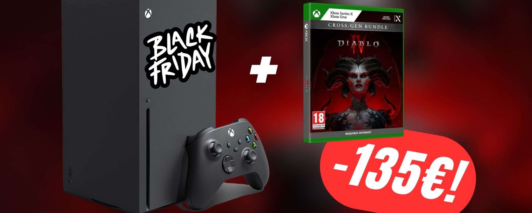 Xbox Series X + Diablo IV: il Bundle definitivo è SCONTATO DI 135€ per il Black Friday Xbox Series X + Diablo IV: il Bundle definitivo è SCONTATO DI 135€ per il Black Friday