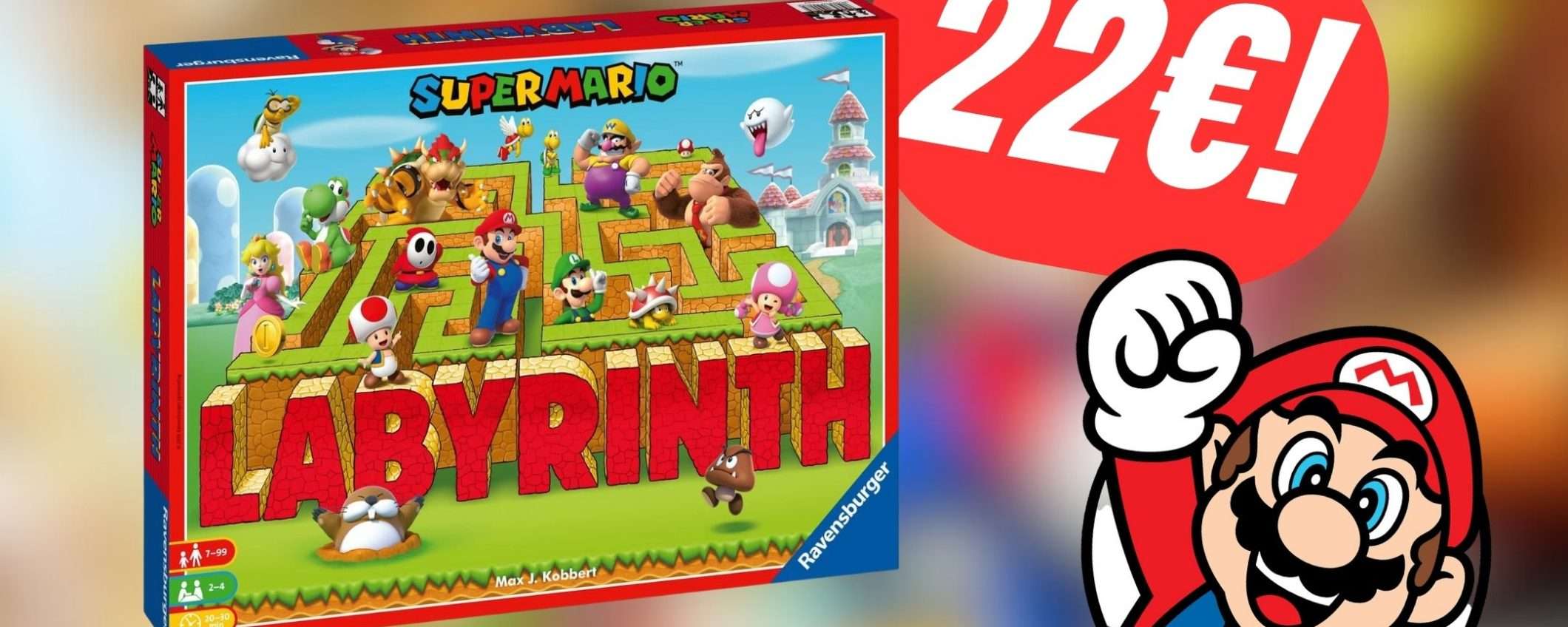 Risparmia il 34% sul Gioco da Tavolo di Super Mario! Risparmia il 34% sul Gioco da Tavolo di Super Mario!