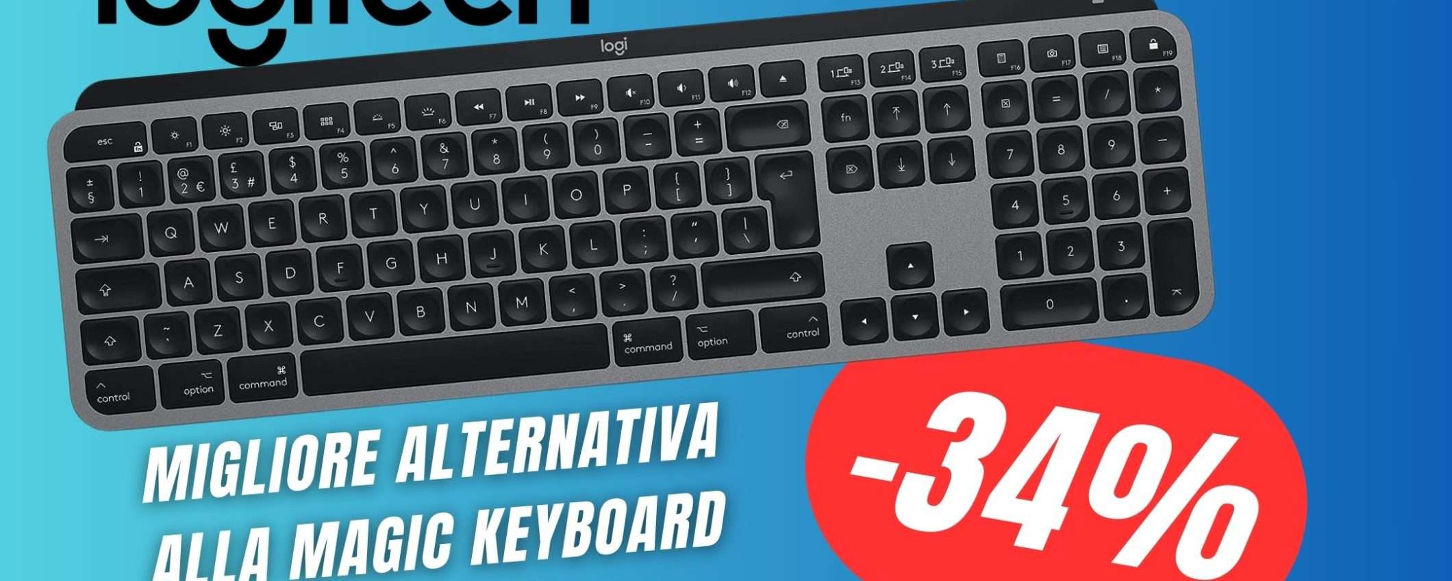 Una delle migliori Tastiere Wireless Logitech è scontata di ben 46€! Una delle migliori Tastiere Wireless Logitech è scontata di ben 46€!