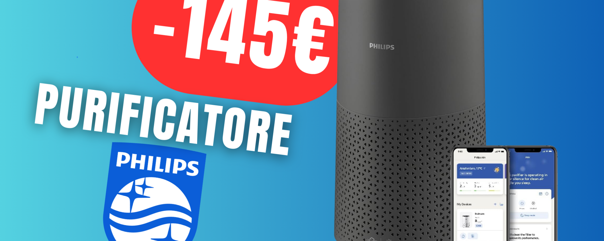 SCONTO+COUPON per il Purificatore d'aria Philips! SCONTO+COUPON per il Purificatore d'aria Philips!