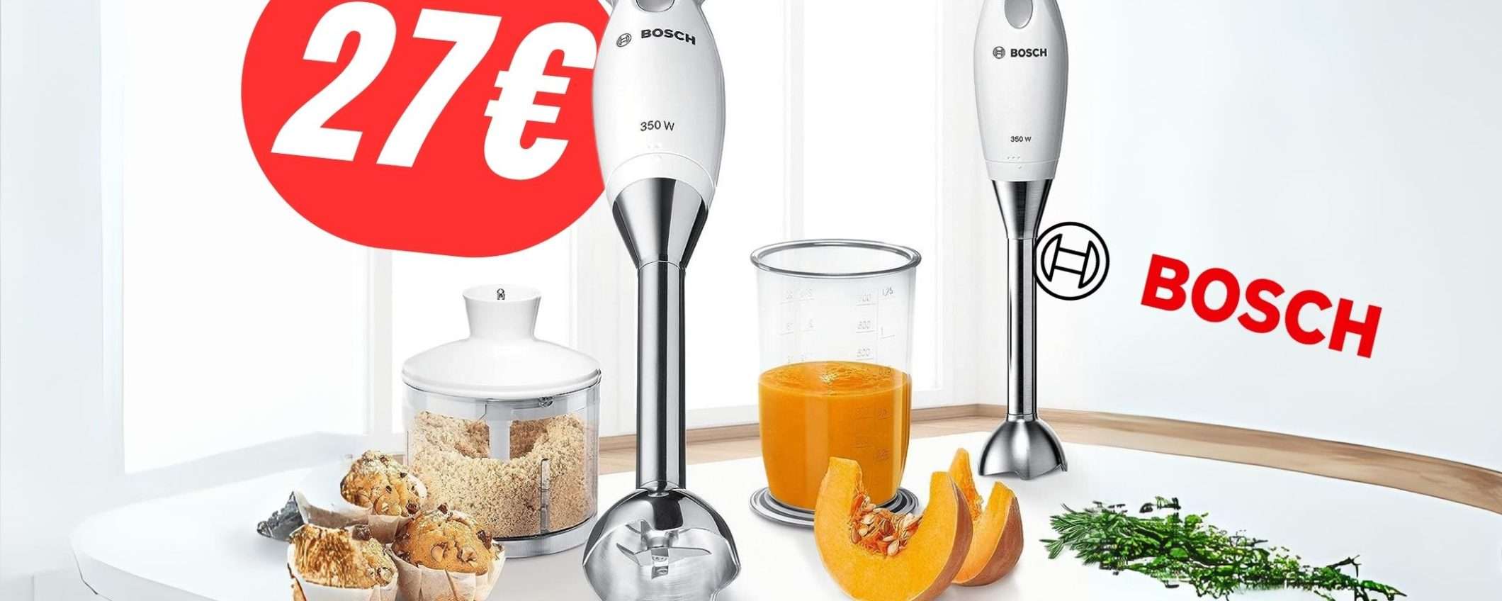 Il Mixer a Immersione di Bosch a un PREZZO FOLLE per il Black Friday Il Mixer a Immersione di Bosch a un PREZZO FOLLE per il Black Friday