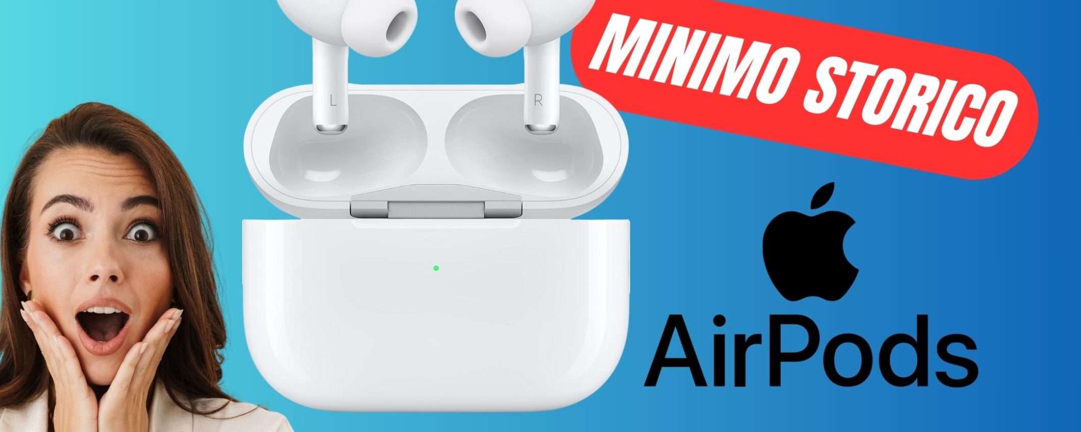 Le Apple AirPods Pro di 2ª generazione CROLLANO al MINIMO STORICO Le Apple AirPods Pro di 2ª generazione CROLLANO al MINIMO STORICO