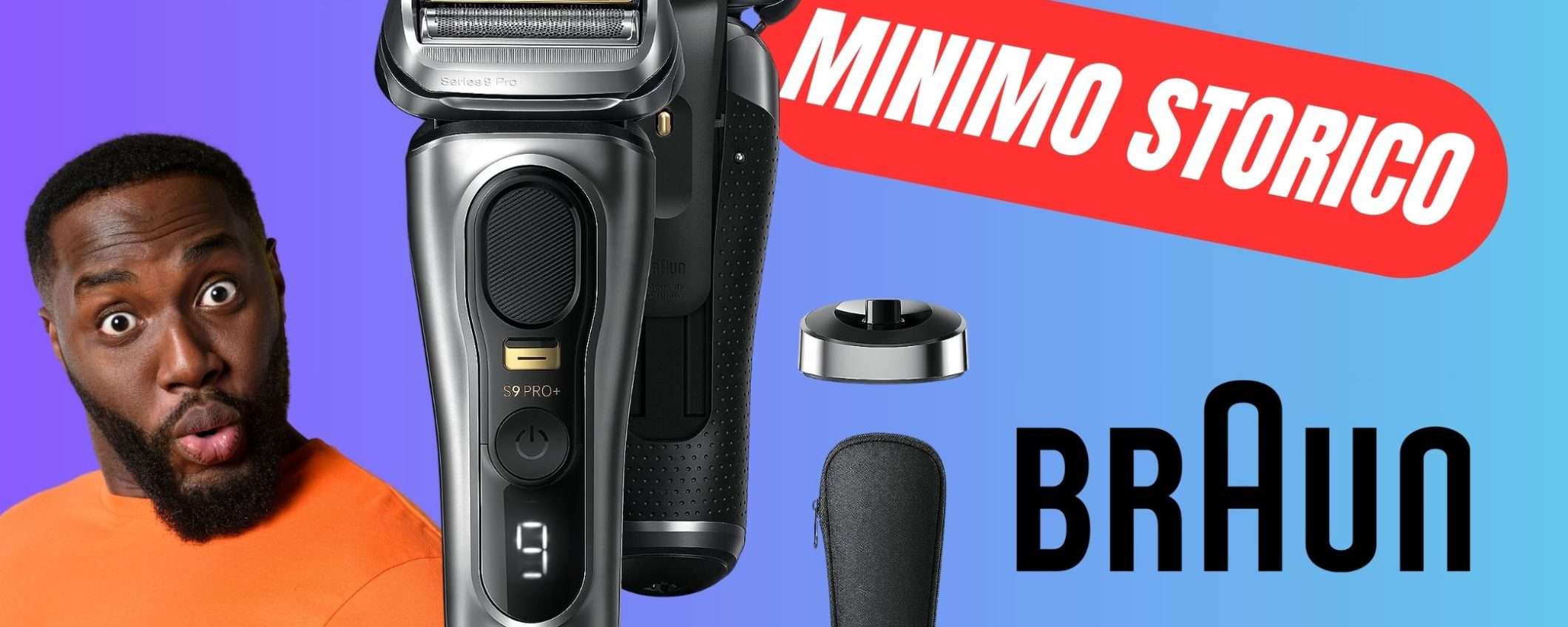 Uno dei migliori Rasoi in circolazione scende al MINIMO STORICO: Braun Series 9 PRO+ (-31%) Uno dei migliori Rasoi in circolazione scende al MINIMO STORICO: Braun Series 9 PRO+ (-31%)