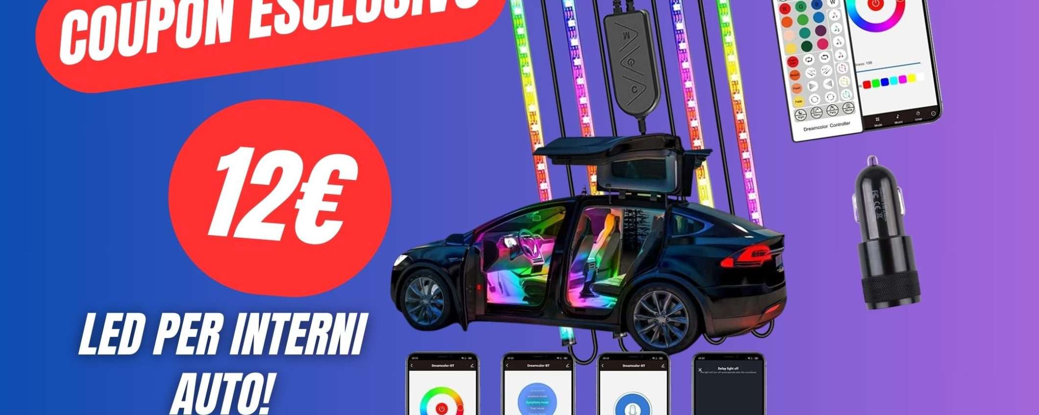 Illumina gli Interni della tua Auto con pochi spicci grazie al COUPON del 50%! Illumina gli Interni della tua Auto con pochi spicci grazie al COUPON del 50%!