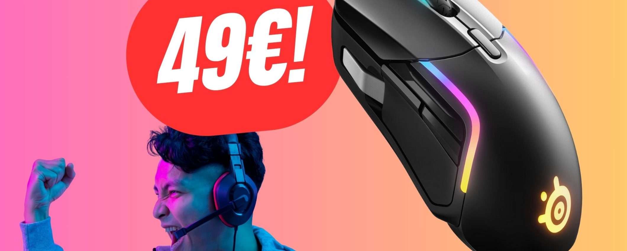 Questo Mouse di SteelSeries è una vera gemma a meno di 50€! Questo Mouse di SteelSeries è una vera gemma a meno di 50€!
