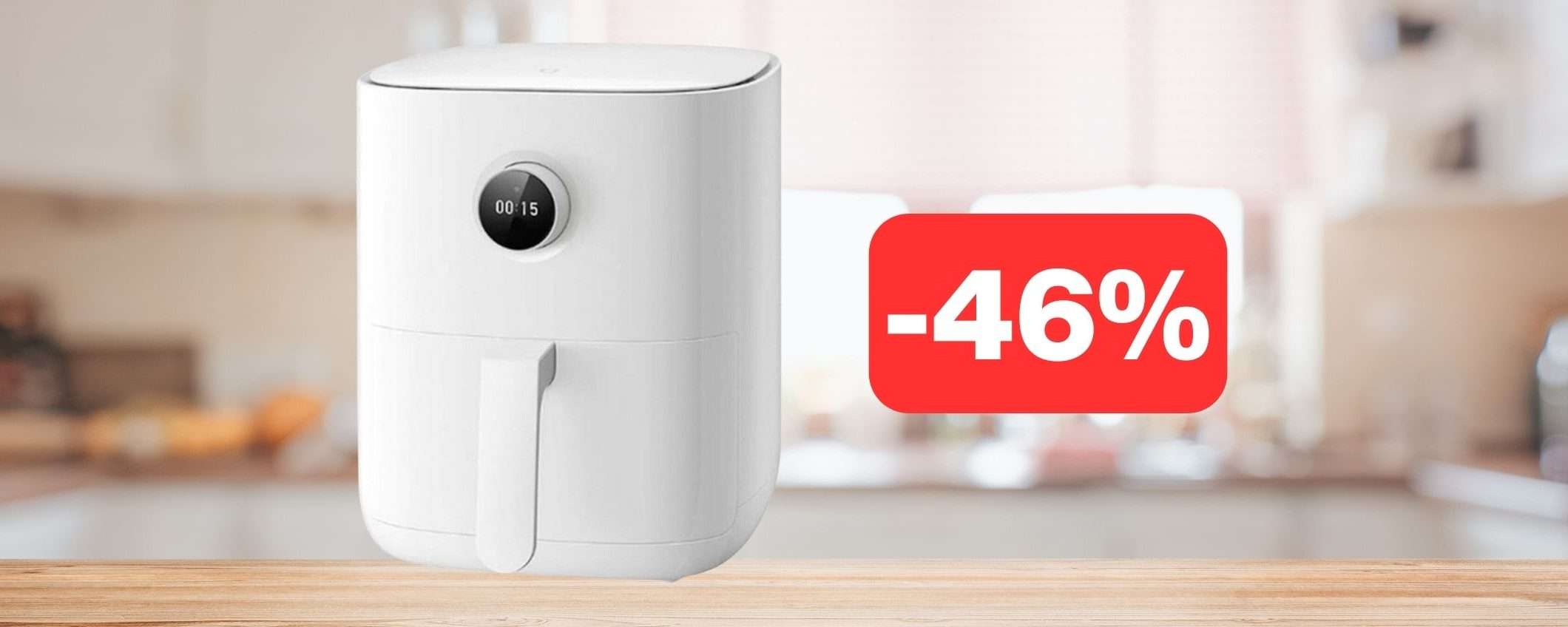 Friggitrice ad aria Xiaomi super intelligente con il 46% di SCONTO su Amazon Friggitrice ad aria Xiaomi super intelligente con il 46% di SCONTO su Amazon
