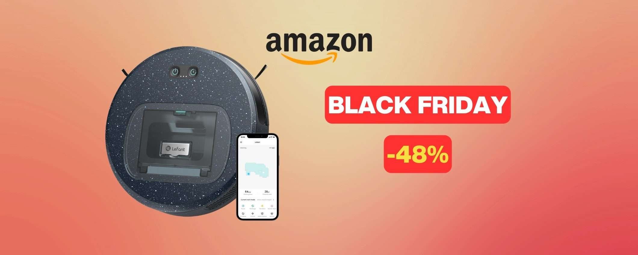 Lefant F1: robot aspirapolvere a PREZZO BOMBA per il Black Friday (-48%) Lefant F1: robot aspirapolvere a PREZZO BOMBA per il Black Friday (-48%)