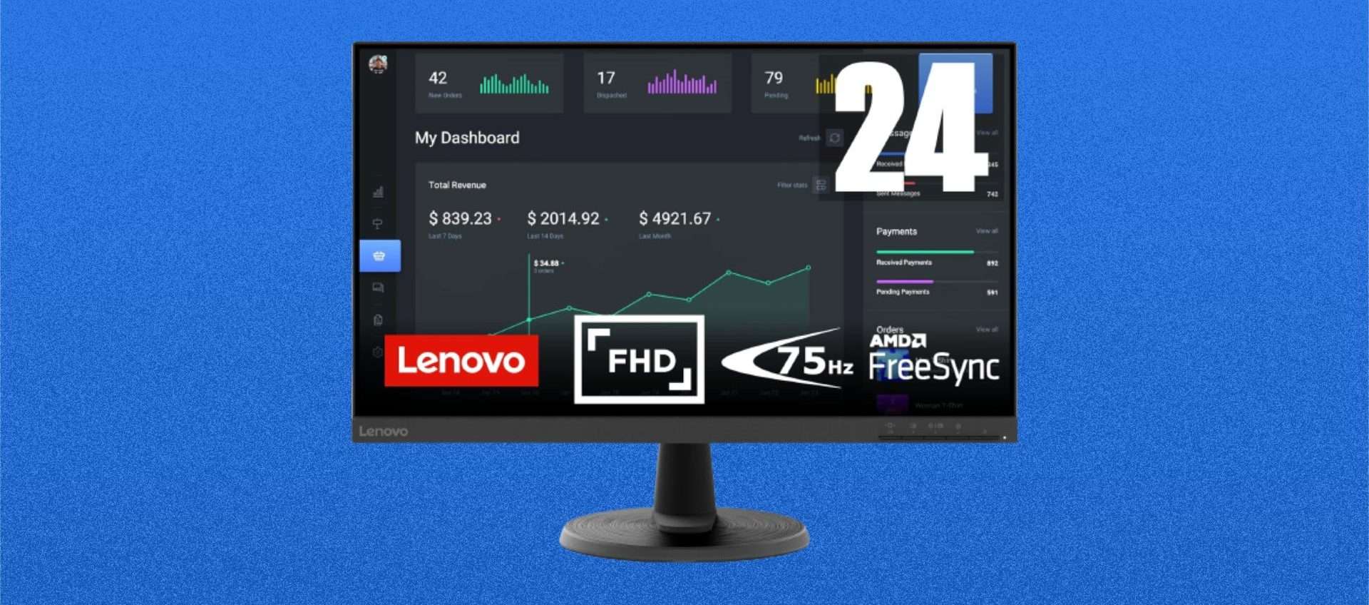 Monitor Lenovo in offerta su Amazon: oggi a meno di 100€ Monitor Lenovo in offerta su Amazon: oggi a meno di 100€