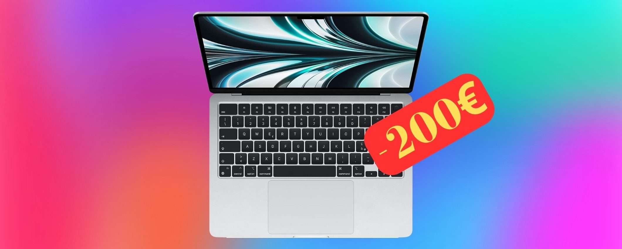 MacBook Air con M2 con 200€ di sconto su Amazon MacBook Air con M2 con 200€ di sconto su Amazon