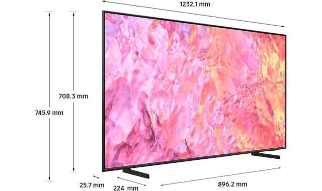 Misure Smart TV Samsung 55 pollici 4K 2023