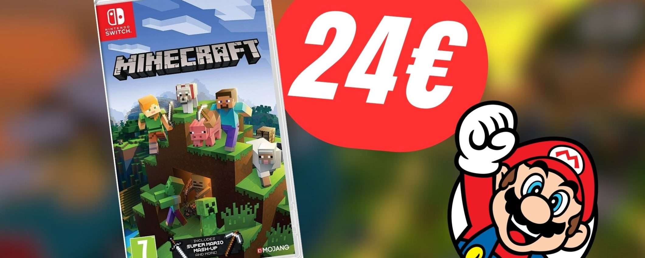 Minecraft: la versione per Nintendo Switch all'incredibile prezzo di 24€