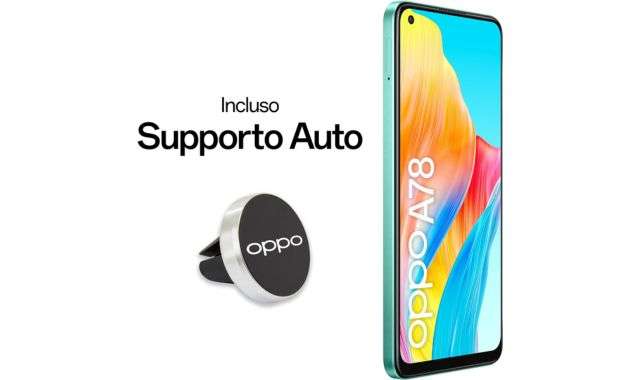 OPPO A78 supporto auto incluso