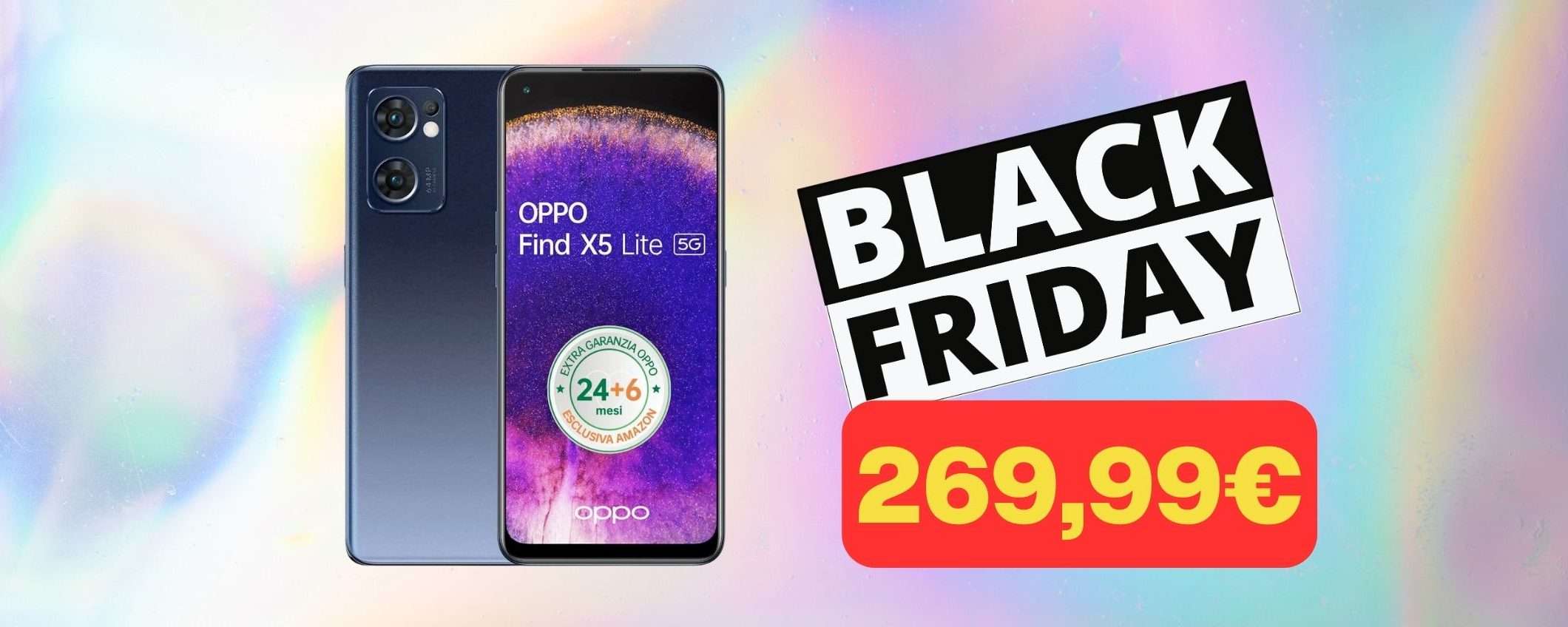 Smartphone OPPO Find X5 Lite in offerta Black Friday a 269,99€ Smartphone OPPO Find X5 Lite in offerta Black Friday a 269,99€
