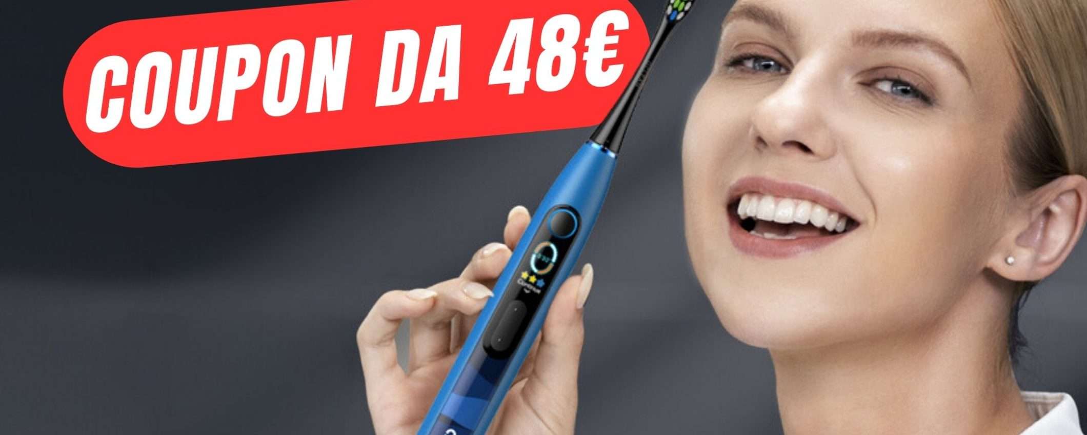 COUPON ESLCUSIVO da 47€ per lo Spazzolino Smart Oclean X10! COUPON ESLCUSIVO da 47€ per lo Spazzolino Smart Oclean X10!