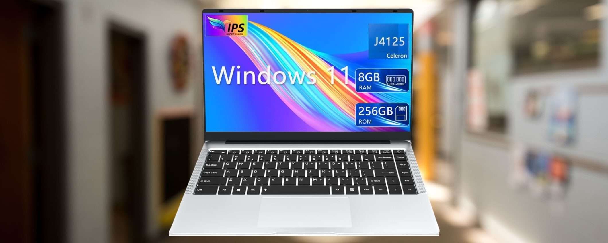 Un laptop SENSAZIONALE a 239€: Windows 11 Pro, RAM 8GB ed SSD 256GB Un laptop SENSAZIONALE a 239€: Windows 11 Pro, RAM 8GB ed SSD 256GB