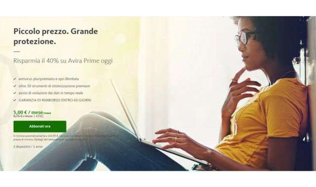 Sconto Avira Prime