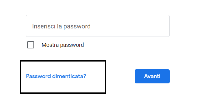 Come reimpostare la password dimenticata di Google