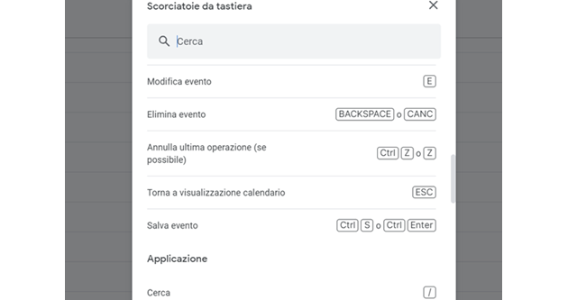 Come utilizzare le scorciatoie di Google Calendar