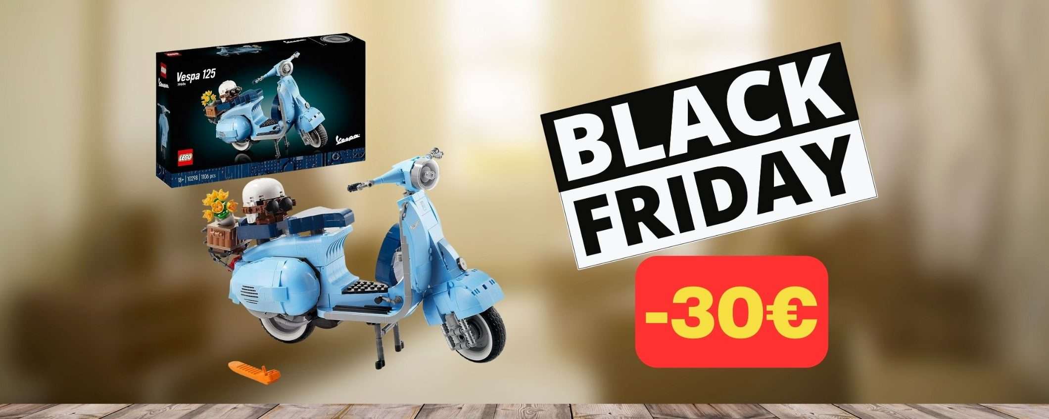 Set LEGO Vespa 125 in OTTIMO SCONTO per il Black Friday: risparmi 30€ Set LEGO Vespa 125 in OTTIMO SCONTO per il Black Friday: risparmi 30€