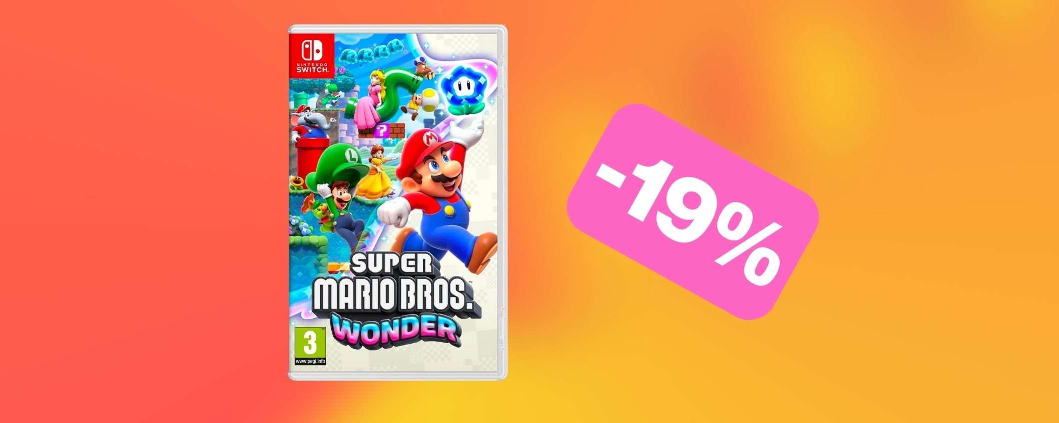 Il bellissimo Super Mario Bros. Wonder per Switch è in OFFERTA su Amazon (-19%) Il bellissimo Super Mario Bros. Wonder per Switch è in OFFERTA su Amazon (-19%)