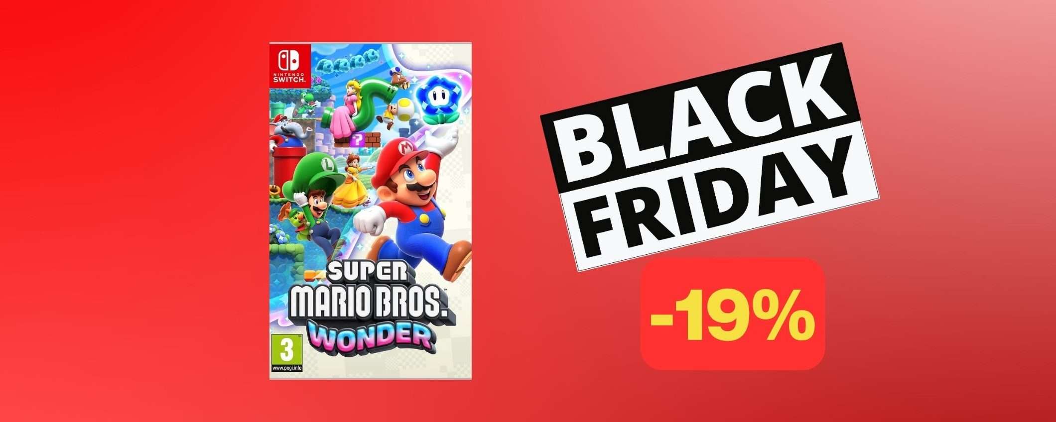 Super Mario Bros Wonder in offerta Black Friday al MINIMO STORICO Super Mario Bros Wonder in offerta Black Friday al MINIMO STORICO