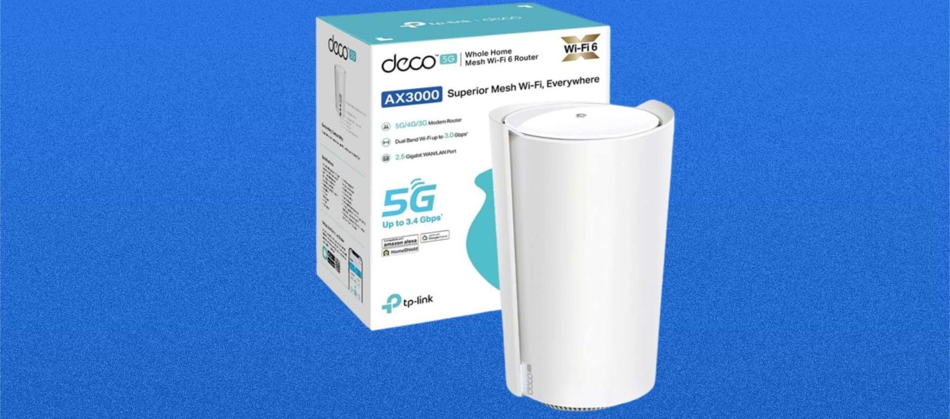 TP-Link Deco X50-5G: il router Wi-Fi 6 Mesh con slot per SIM 5G è in offerta TP-Link Deco X50-5G: il router Wi-Fi 6 Mesh con slot per SIM 5G è in offerta
