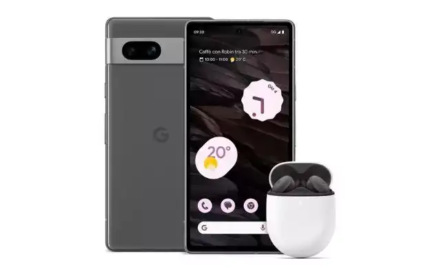 Google Pixel 7a con Pixel Buds