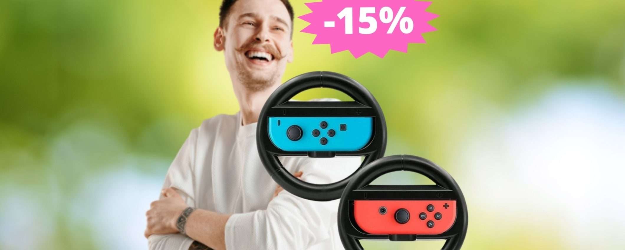 Nintendo Switch coppia di volanti Joy-Con in SCONTO del 15% Nintendo Switch coppia di volanti Joy-Con in SCONTO del 15%