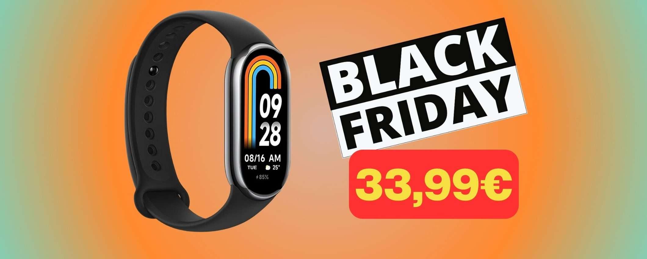 Xiaomi Mi Band 8: prezzo SHOCK per il Black Friday Xiaomi Mi Band 8: prezzo SHOCK per il Black Friday