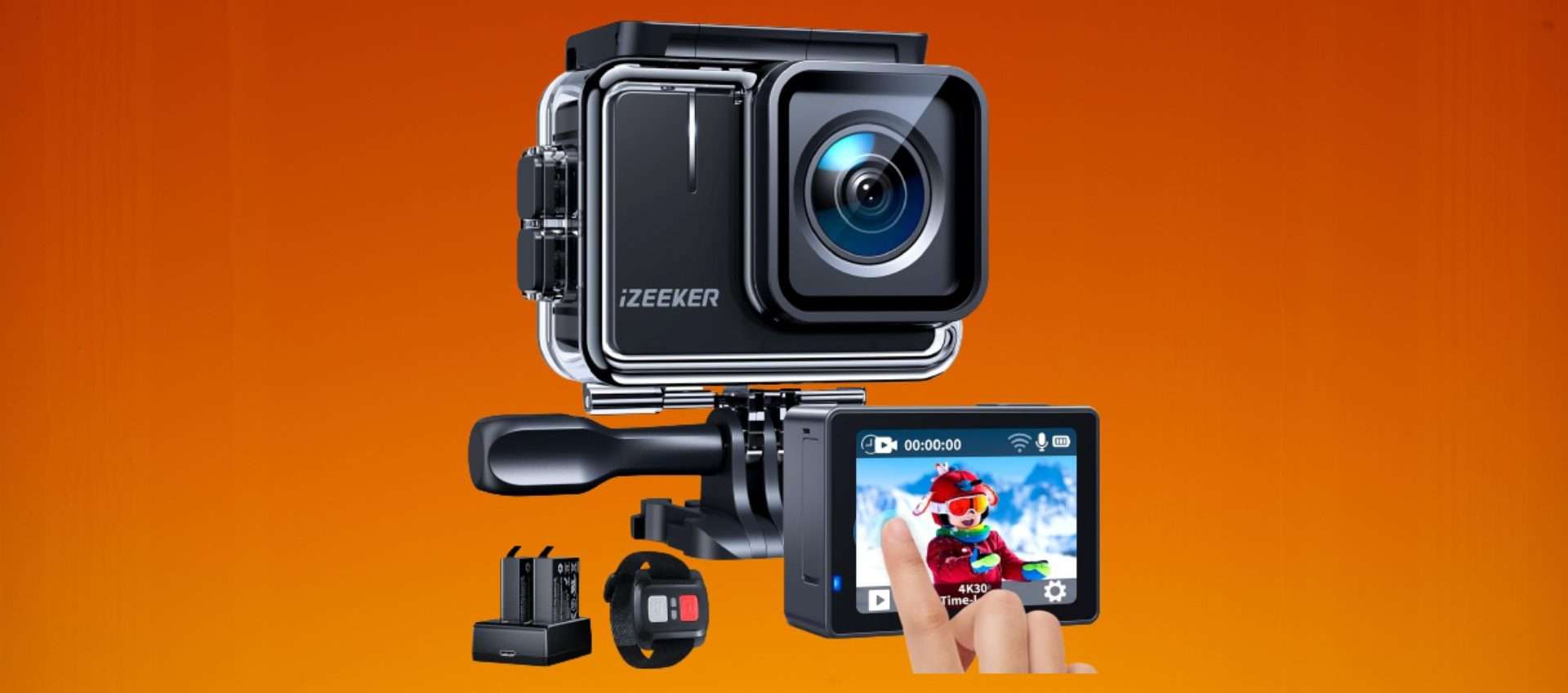 Action Cam 4K in super offerta ad un prezzo WOW: oggi è tua a 39,99€! Action Cam 4K in super offerta ad un prezzo WOW: oggi è tua a 39,99€!