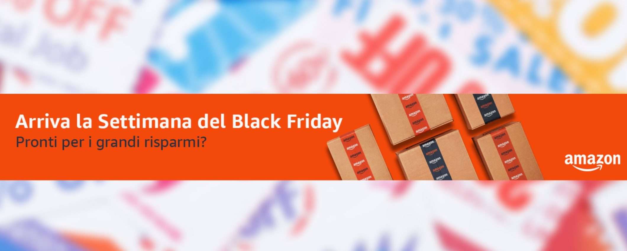 Amazon, settimana del Black Friday 2023 UFFICIALE: ecco le date Amazon, settimana del Black Friday 2023 UFFICIALE: ecco le date