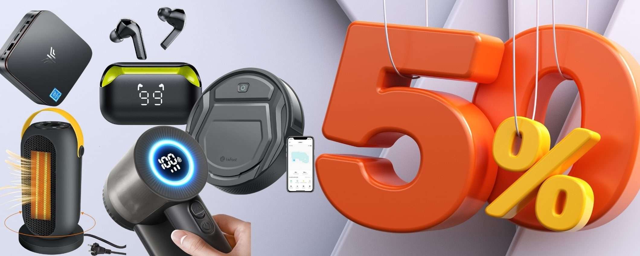 Amazon METÀ PREZZO al Black Friday : 20 articoli WOW con sconto 50% (da 10€)