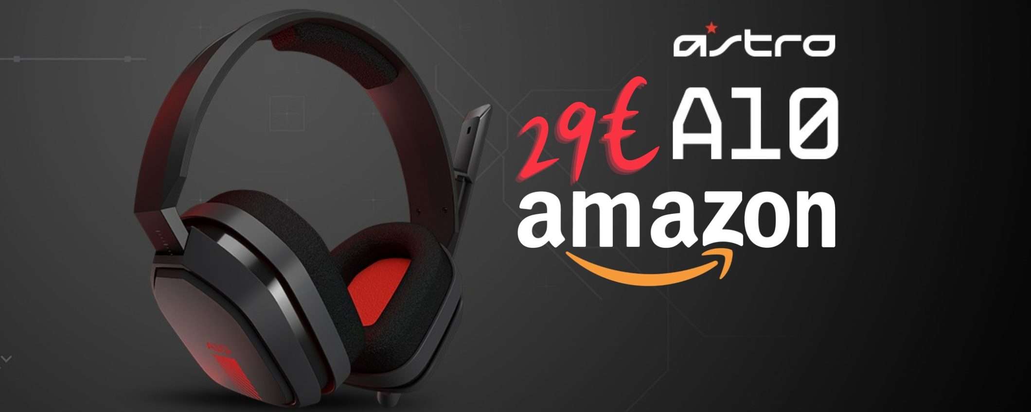 ASTRO A10: cuffie gaming per PC e Consolle con il 55% tue a 29€ ASTRO A10: cuffie gaming per PC e Consolle con il 55% tue a 29€