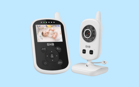 Baby Monitor GHB Con Video, Visione Notturna, Comunicazione Bidirezionale - Batteria 950mAh - Foto 9