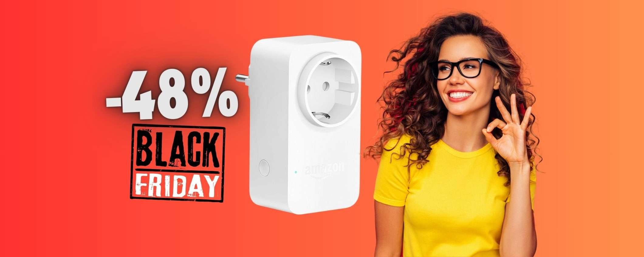 Bastano 12€ per la presa intelligente Amazon Smart Plug (-48%) Bastano 12€ per la presa intelligente Amazon Smart Plug (-48%)